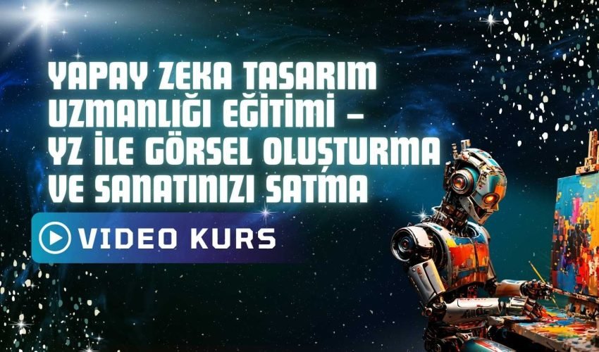Yapay Zeka Tasarım Uzmanlığı Eğitimi – YZ ile Görsel Oluşturma ve Sanatınızı Satma